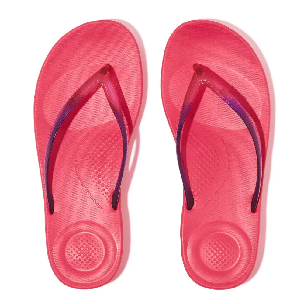 รองเท้าแตะ ผู้หญิง รุ่น iQUSHION OMBRÉ TRANSPARENT ERGONOMIC FLIP-FLOPS