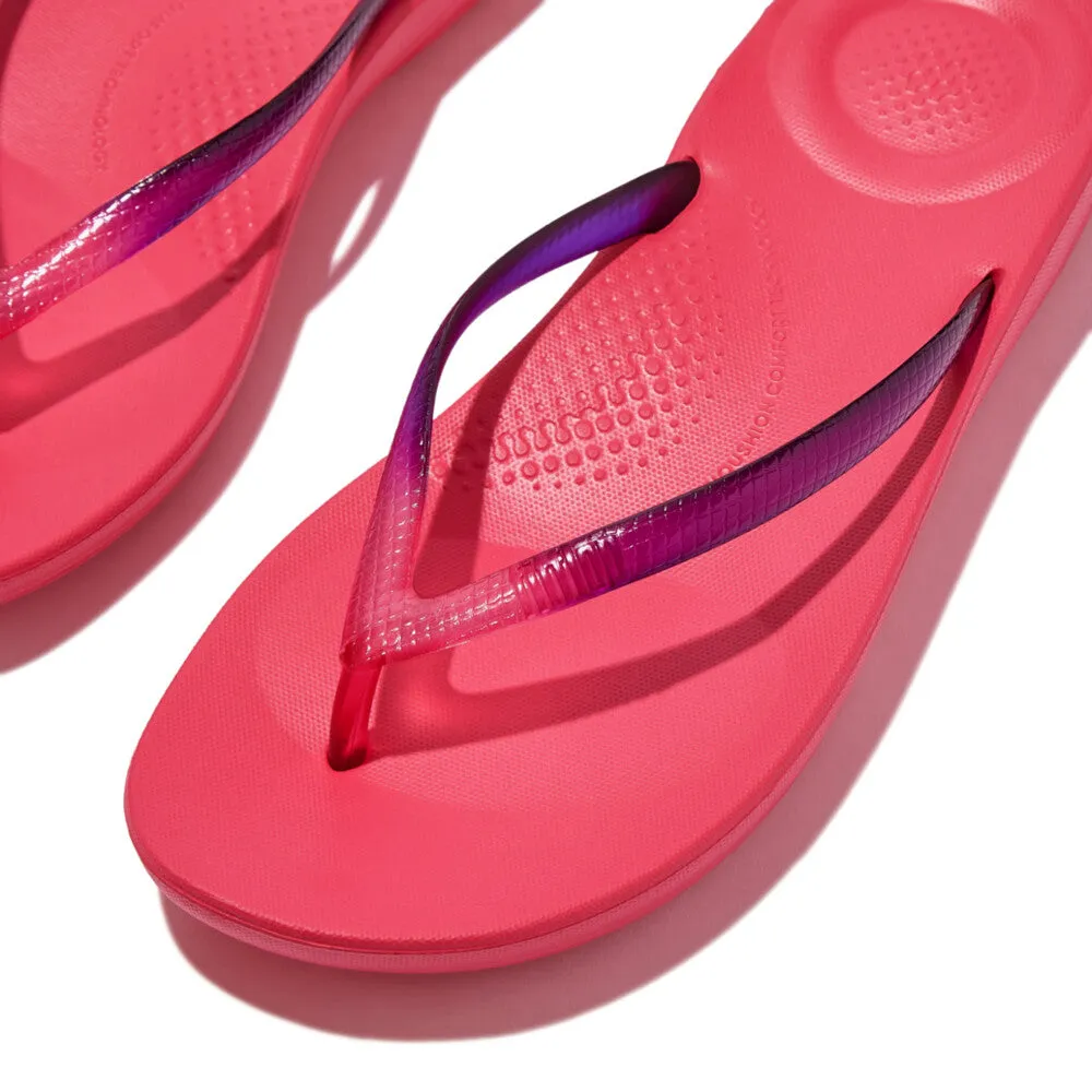 รองเท้าแตะ ผู้หญิง รุ่น iQUSHION OMBRÉ TRANSPARENT ERGONOMIC FLIP-FLOPS