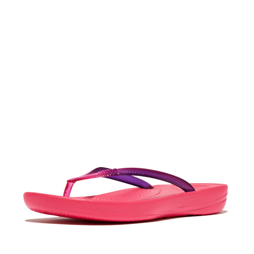 รองเท้าแตะ ผู้หญิง รุ่น iQUSHION OMBRÉ TRANSPARENT ERGONOMIC FLIP-FLOPS