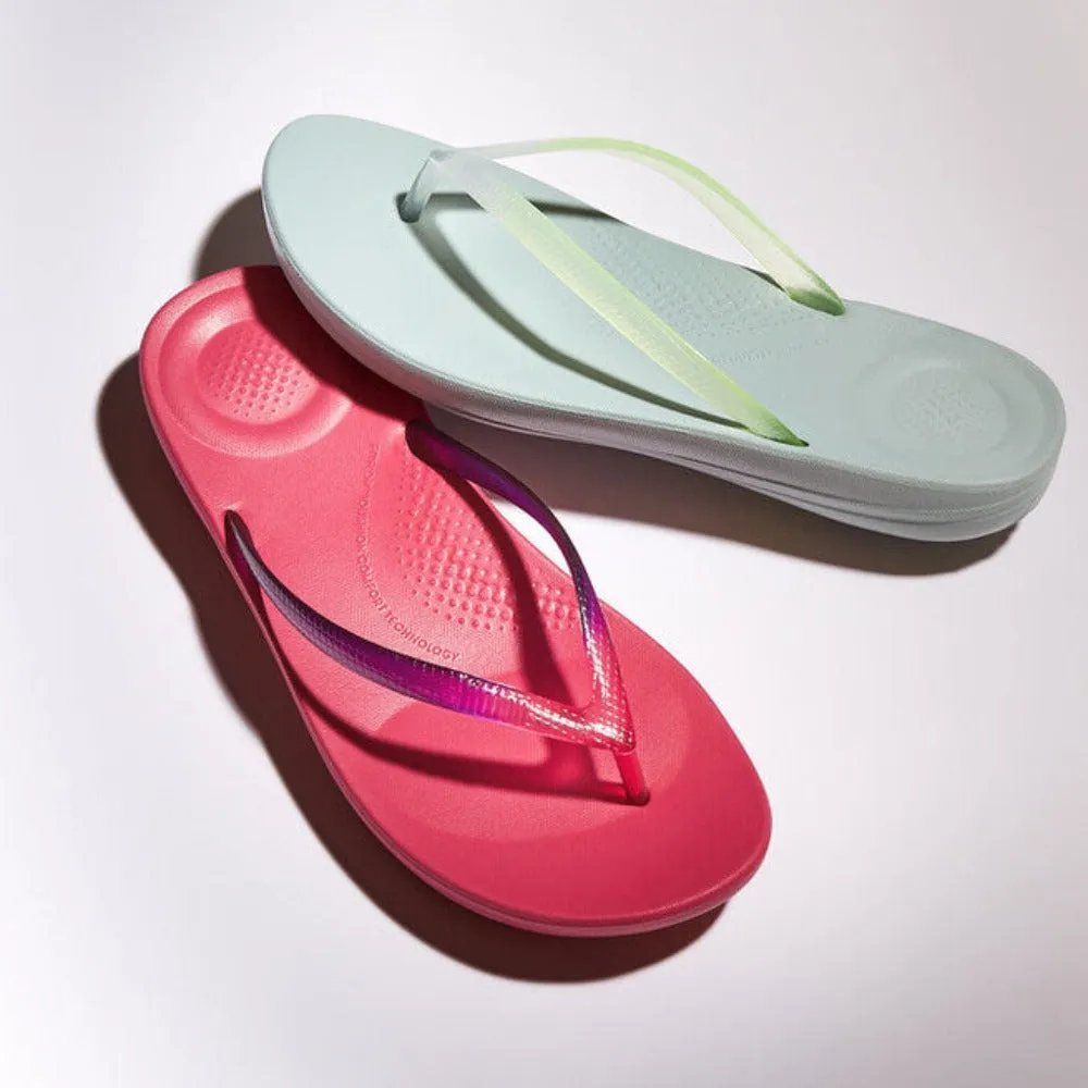 รองเท้าแตะ ผู้หญิง รุ่น iQUSHION OMBRÉ TRANSPARENT ERGONOMIC FLIP-FLOPS