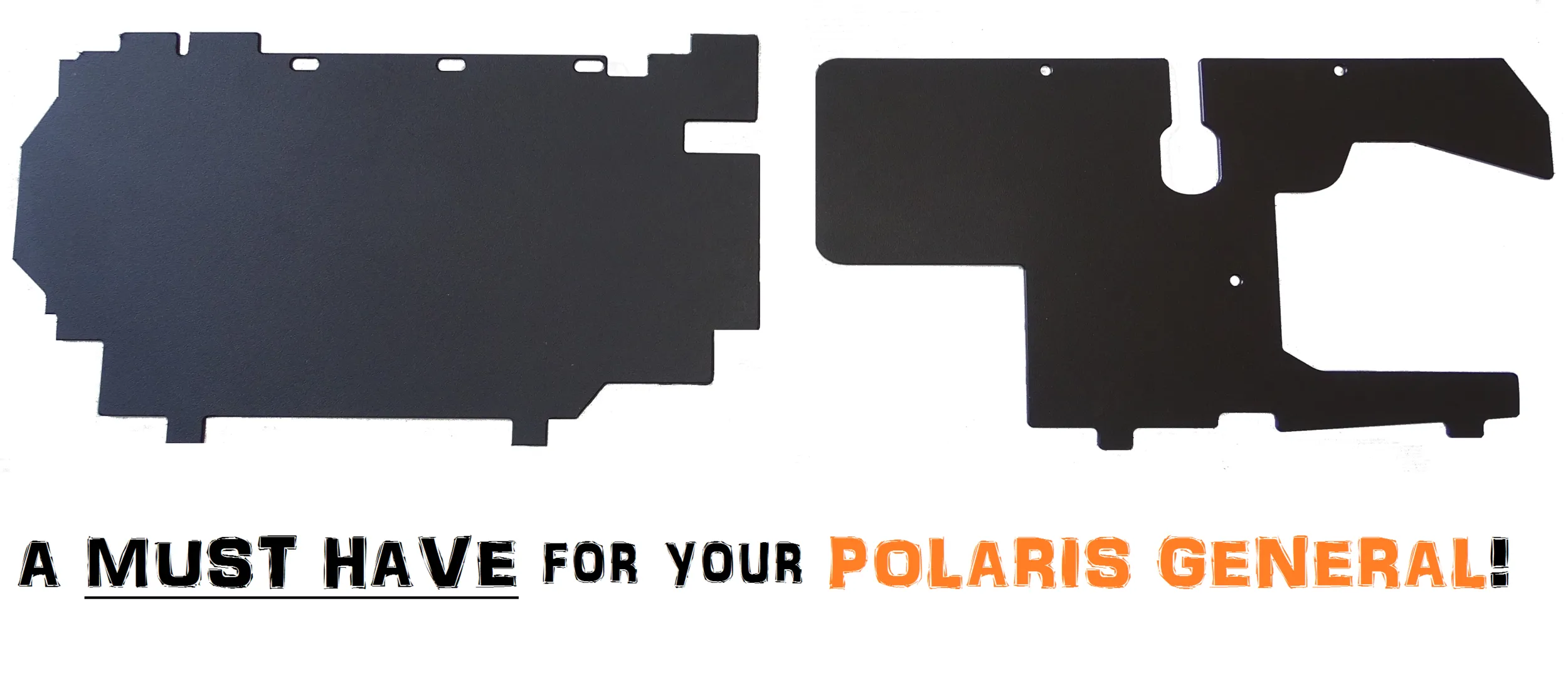 2016-2025 Polaris General 1000 (Non XP) Battery Guard & Gas Tank Protection Panels