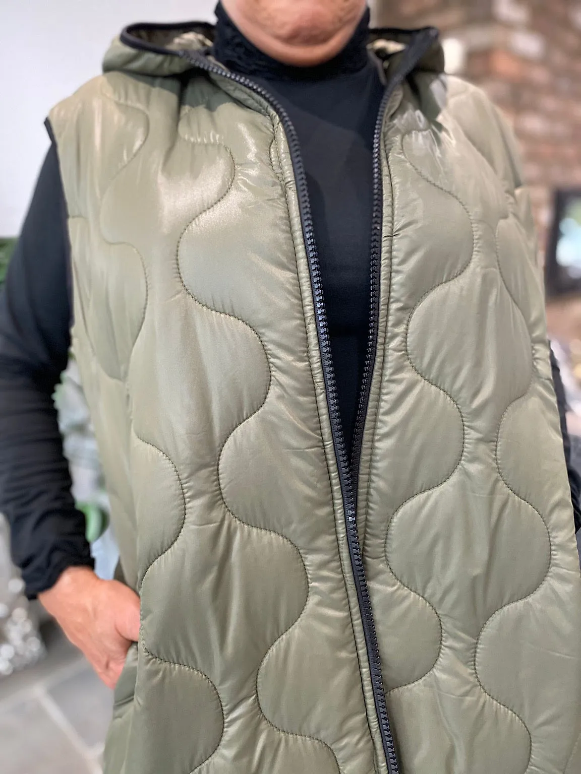 3/4 Padded Gilet Lola