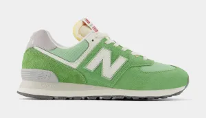 574 Mens Running Shoes (Chive Green/White)