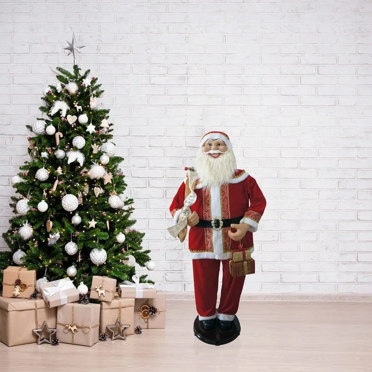 58" Dancing Santa with Gifts in Hand