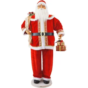 58" Dancing Santa with Gifts in Hand