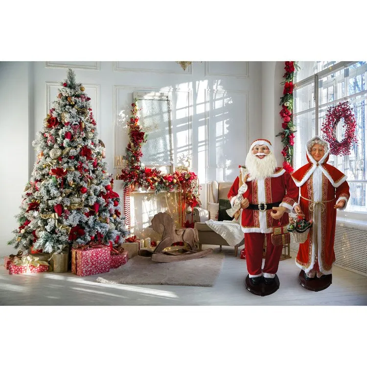 58" Dancing Santa with Gifts in Hand