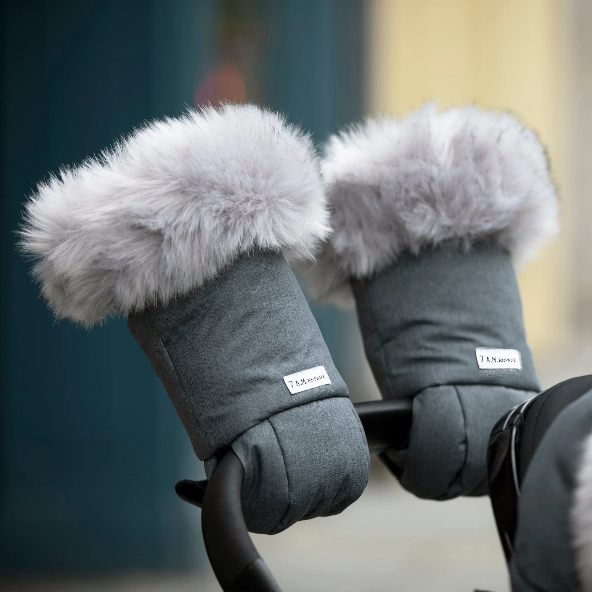 7AM Enfant Warmmuffs Stroller Faux Fur Gloves