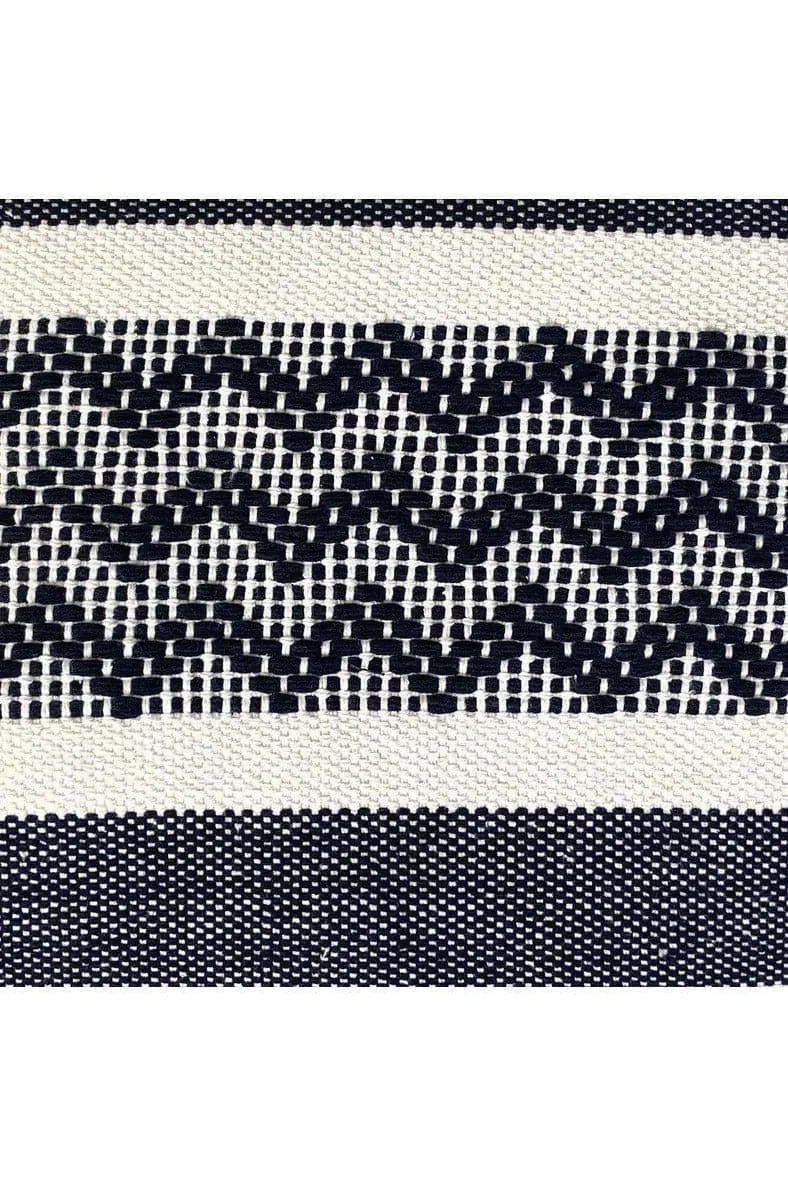 Accent Cotton Pillow with Geometric Design