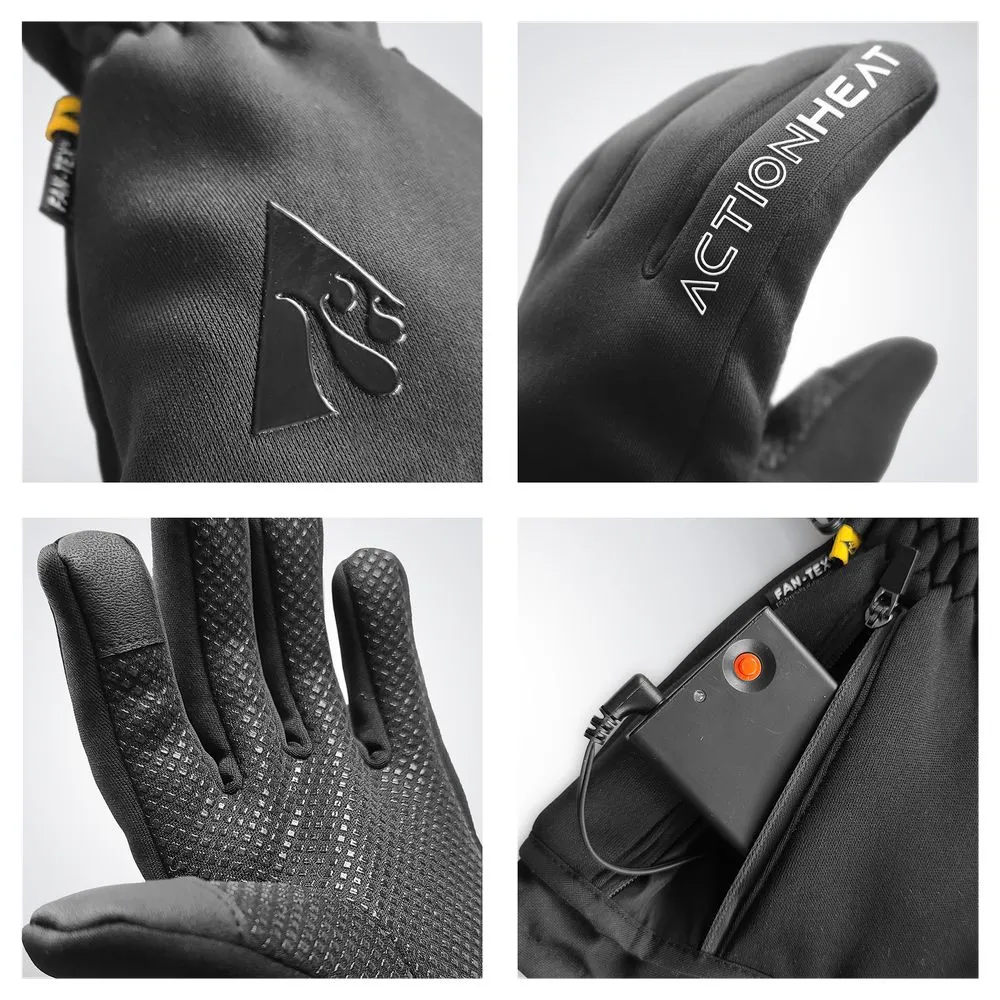 ActionHeat AA Battery-Powered Touch-Screen-Capable Heated Gloves for Ladies - L/XL