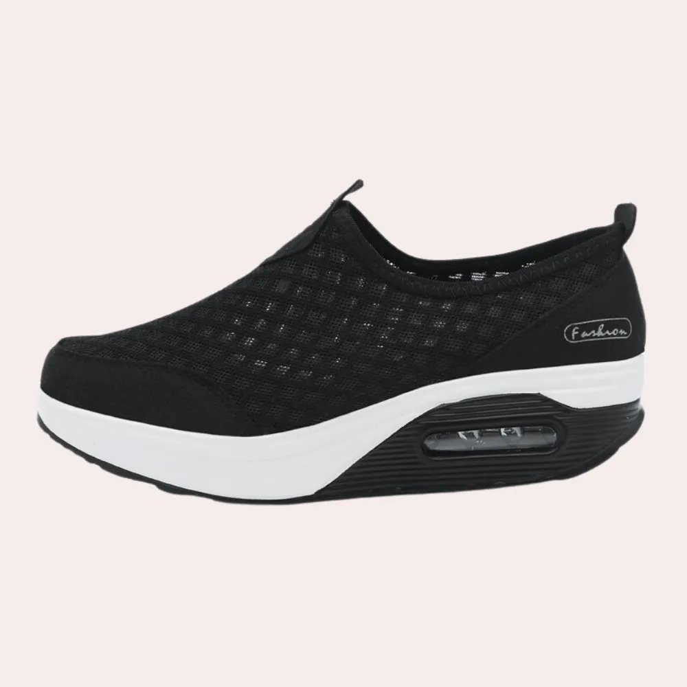 Ademende Sneakers | Vrouwen Sleehak Sneakers