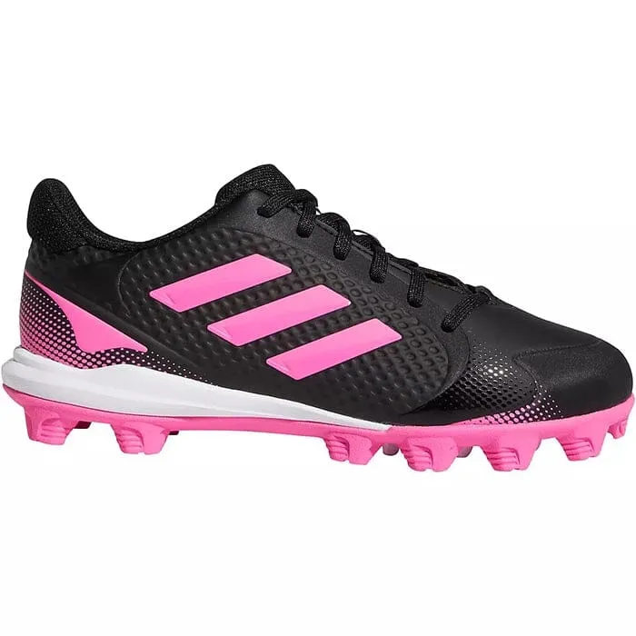 Adidas Youth PureHustle 2 Softball Cleats Black-Pink: H02349