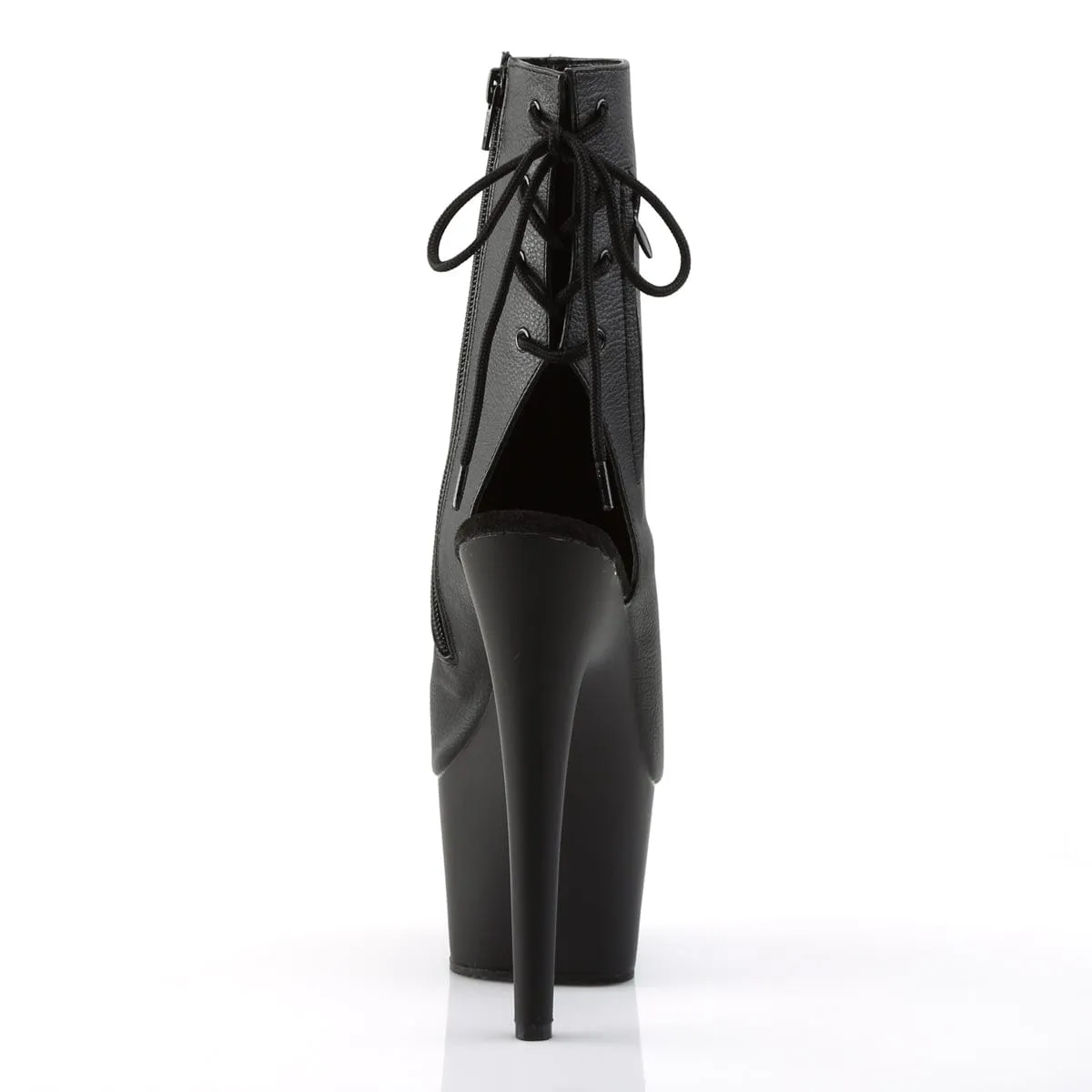 ADORE-1018 Black Faux Leather/Black Matte