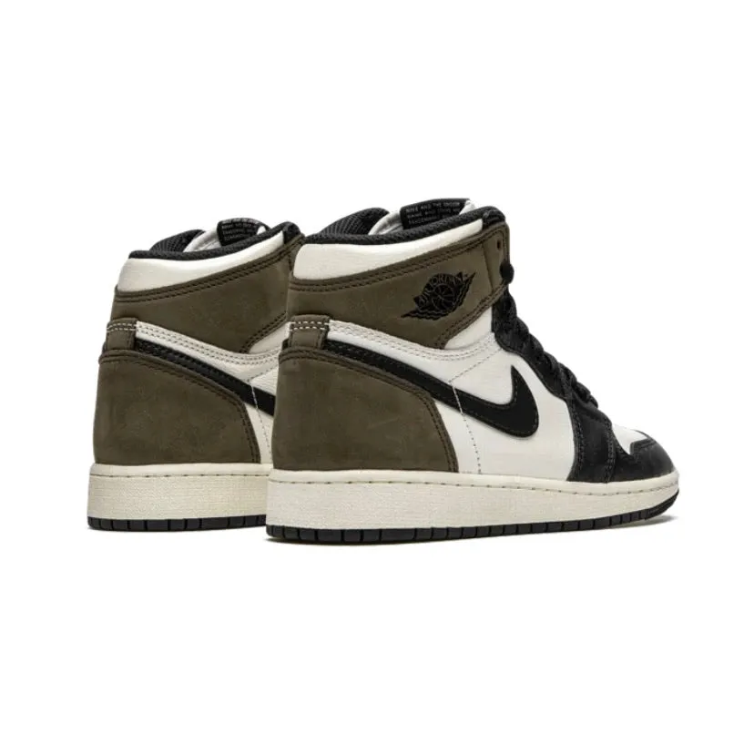 Air Jordan 1 High Retro GS Sail Black Dark Mocha