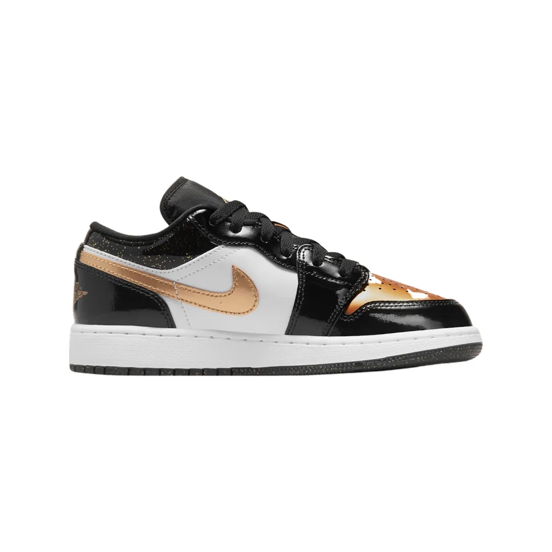 Air Jordan 1 Low GS Gold Toe Metallic Gold Black White