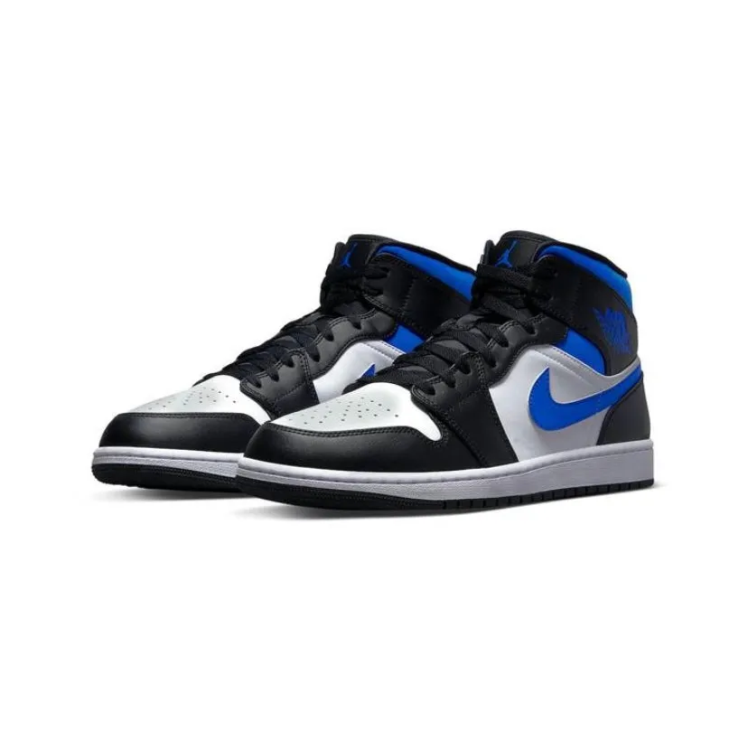 Air Jordan 1 Mid White Racer Blue Black