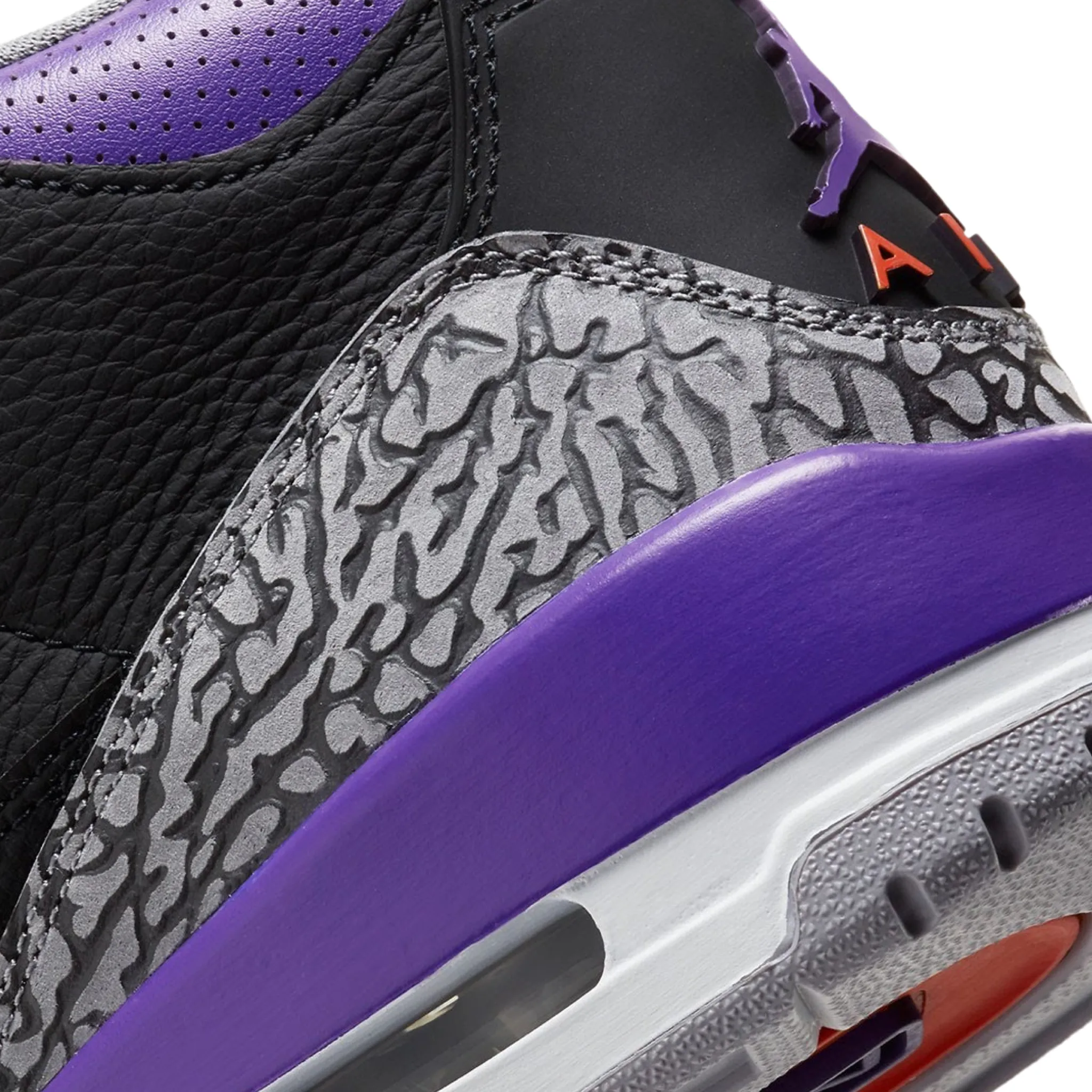 Air Jordan 3 Retro Black Court Purple Cement