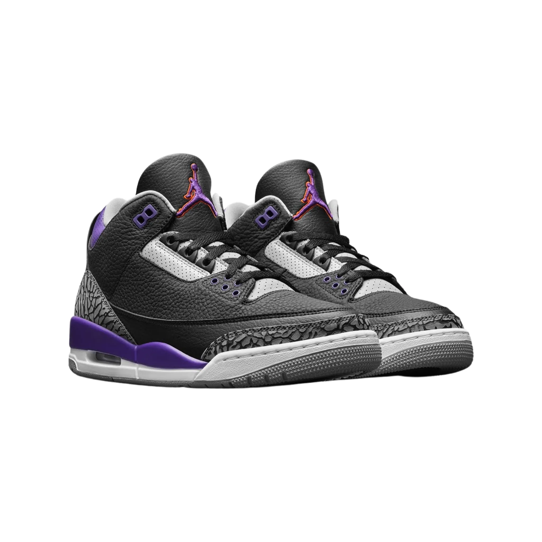 Air Jordan 3 Retro Black Court Purple Cement