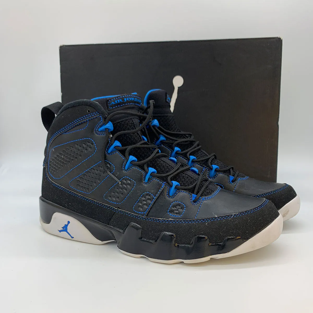 Air Jordan 9 IX Retro Photo Blue Black (Pre-Owned)