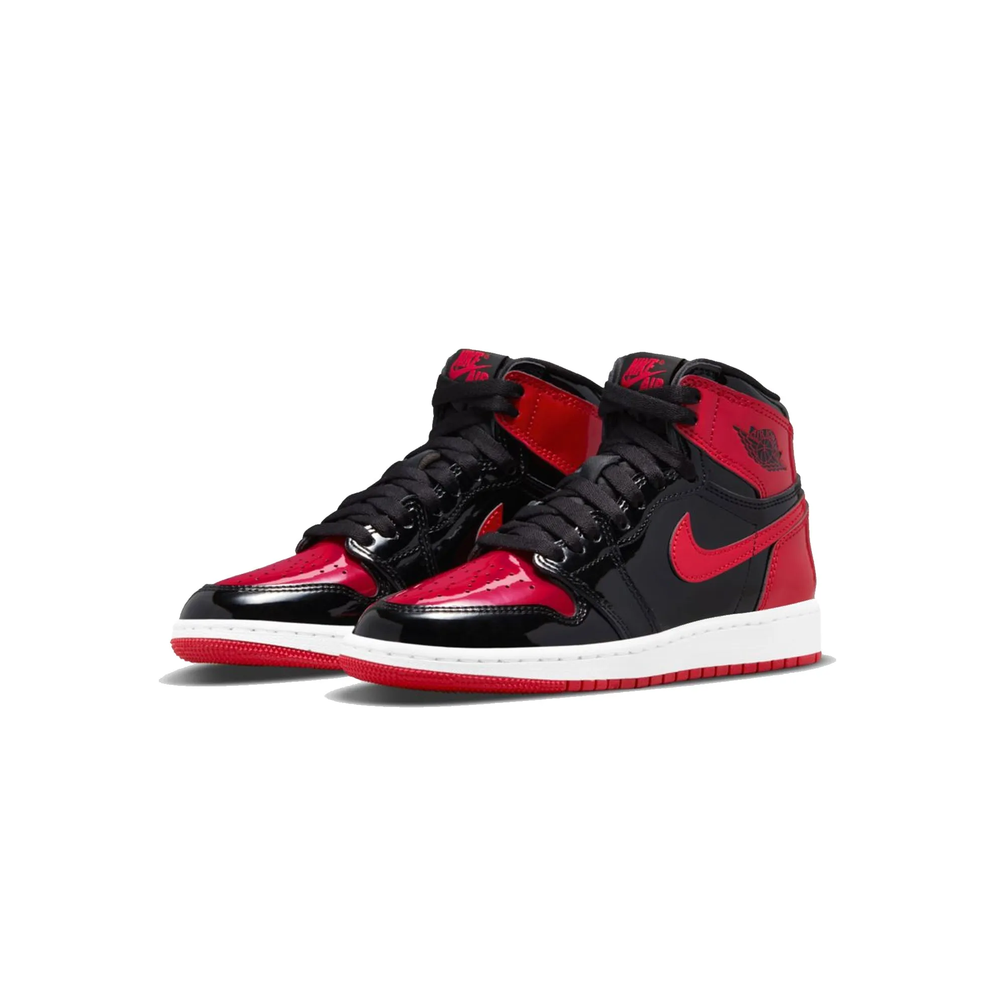 Air Jordan Kids 1 Retro High OG GS Patent Bred Shoes