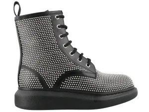 Alexander McQueen Hybrid Studded Lace Up Boots