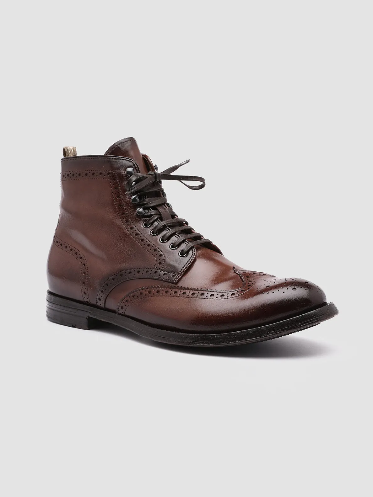 ANATOMIA 051 - Brown Leather Ankle Boots