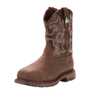 Ariat Mens Workhog Csa Waterproof 600G Composite Toe Work Boot Bruin Brown