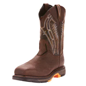 Ariat Mens Workhog Xt Dare Carbon Toe Work Boot Bruin Brown