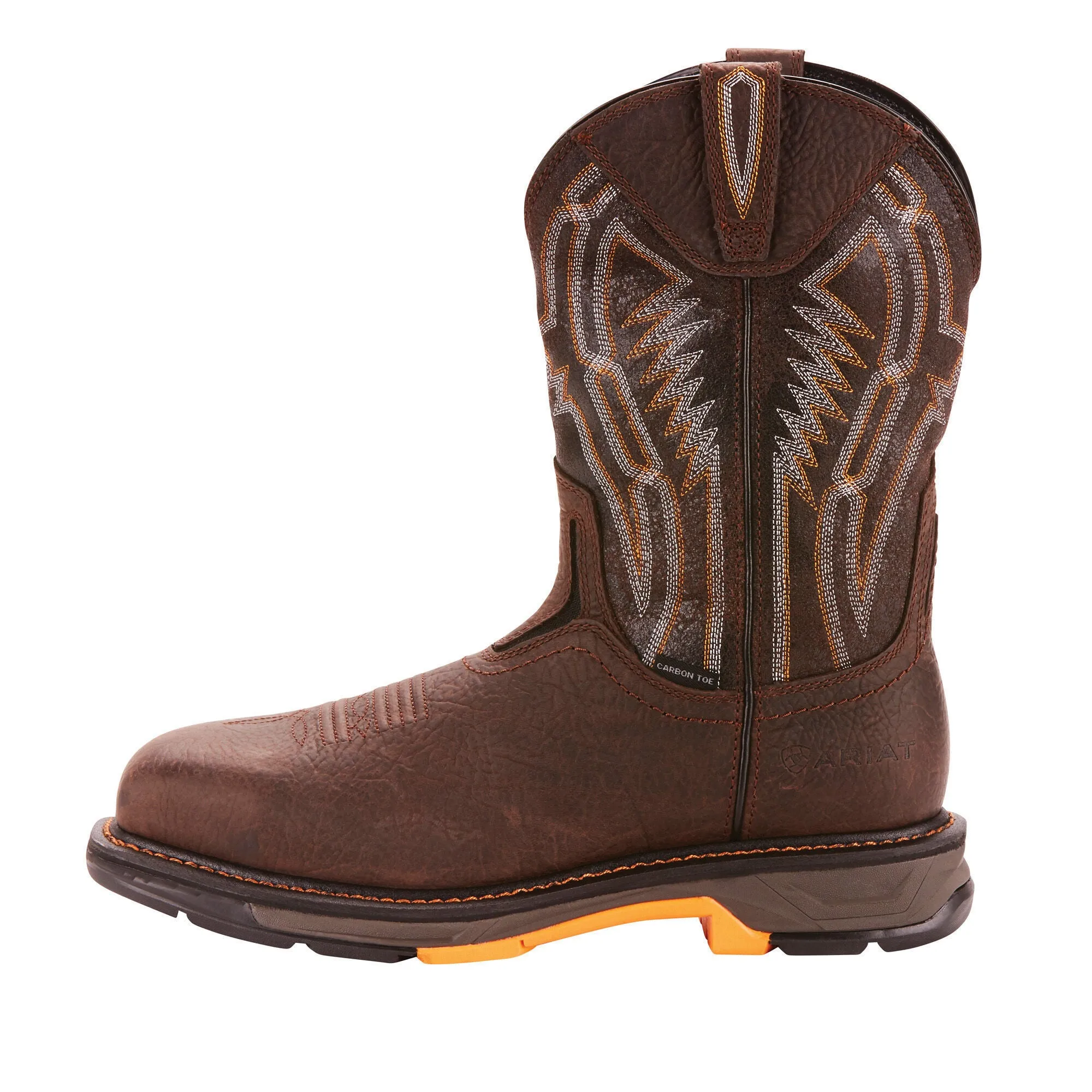 Ariat Mens Workhog Xt Dare Carbon Toe Work Boot Bruin Brown