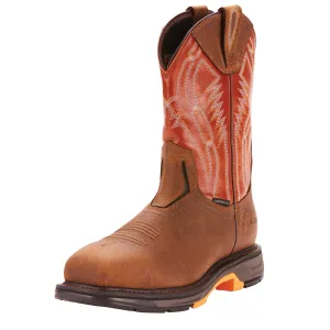 Ariat Mens Workhog Xt Dare Carbon Toe Work Boot Bruin Brown