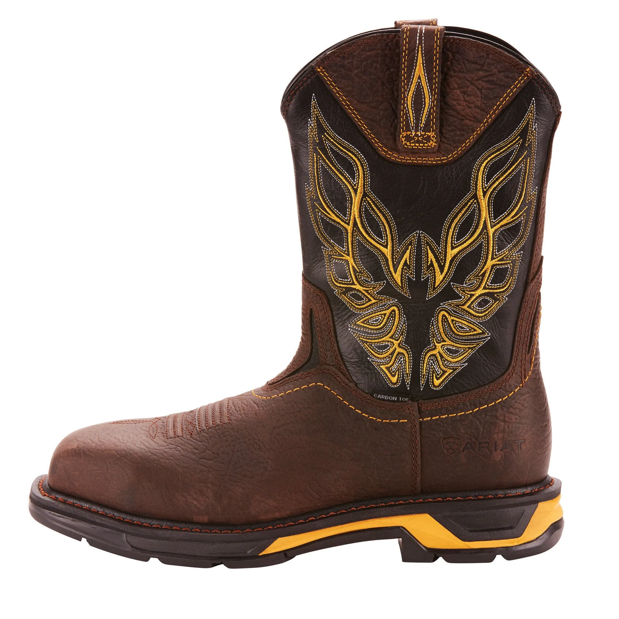 Ariat Mens Workhog Xt Firebird Carbon Toe Work Boot Bruin Brown