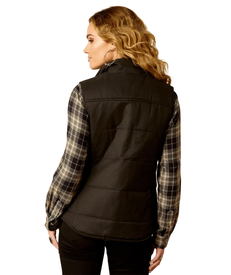 Ariat Women's Black Grizzly Quilted Vest