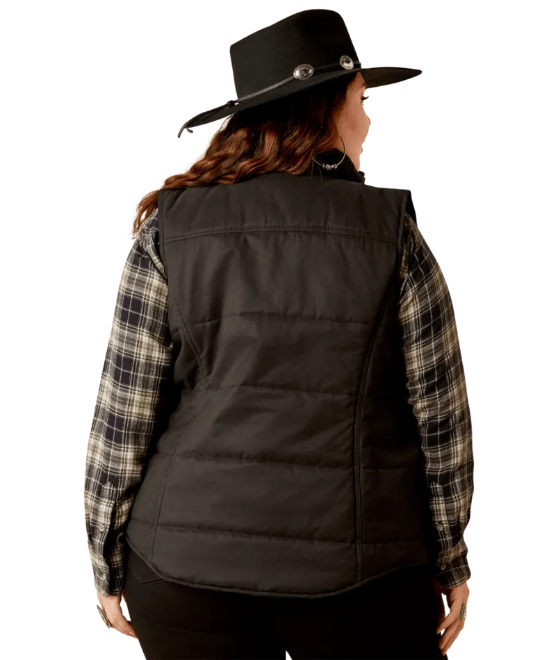 Ariat Women's Black Grizzly Quilted Vest