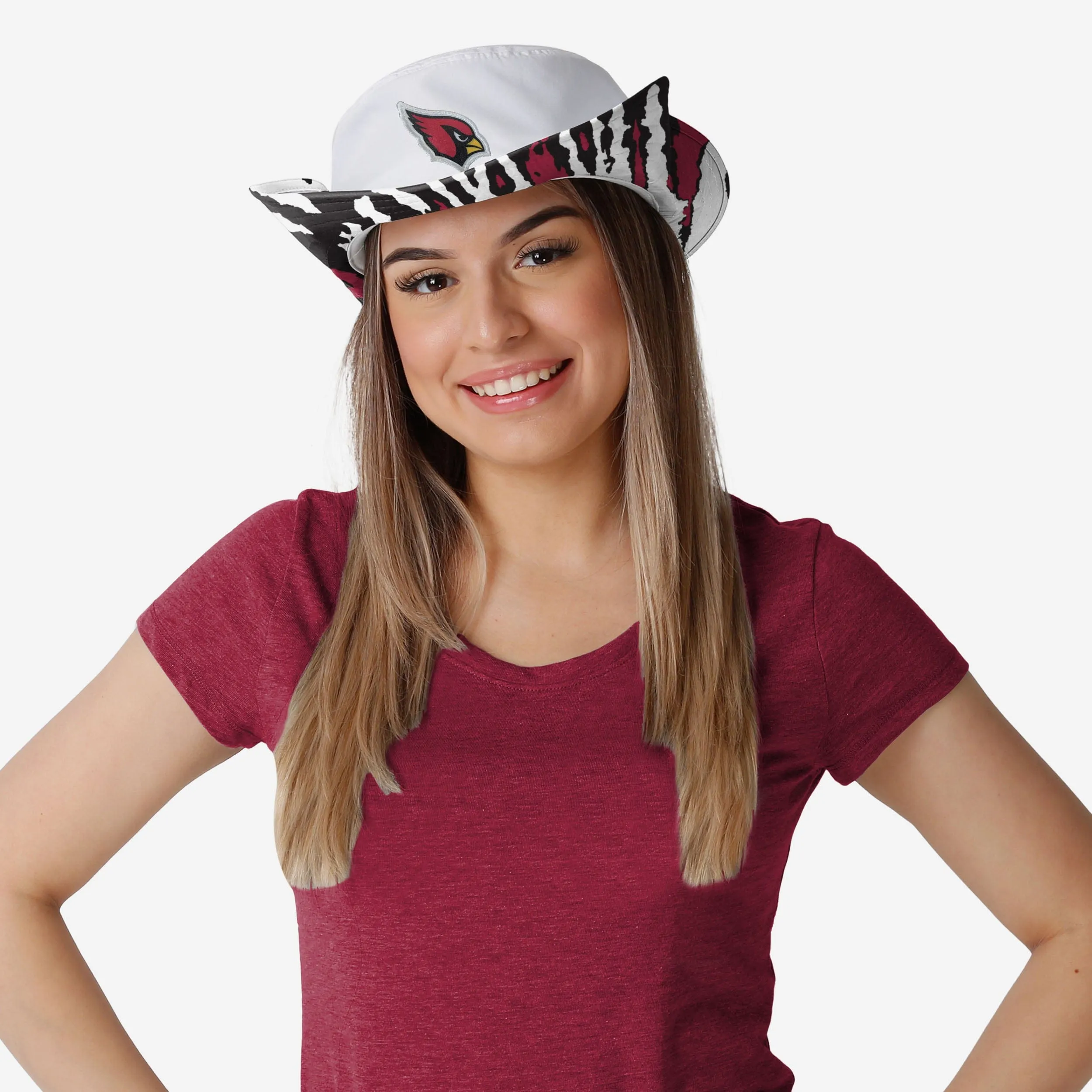 Arizona Cardinals Womens White Hybrid Boonie Hat