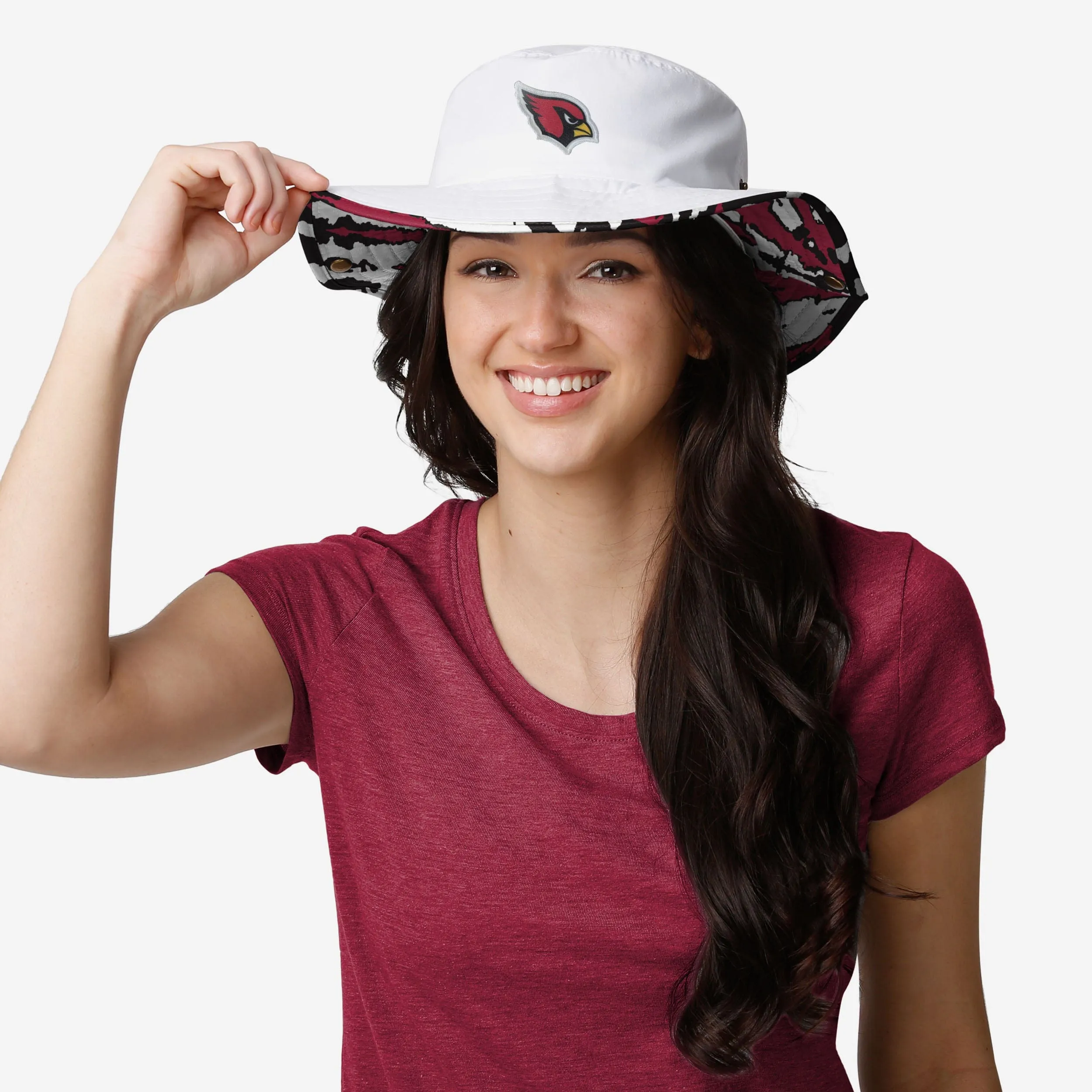 Arizona Cardinals Womens White Hybrid Boonie Hat