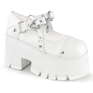 ASHES-33 White Vegan Leather