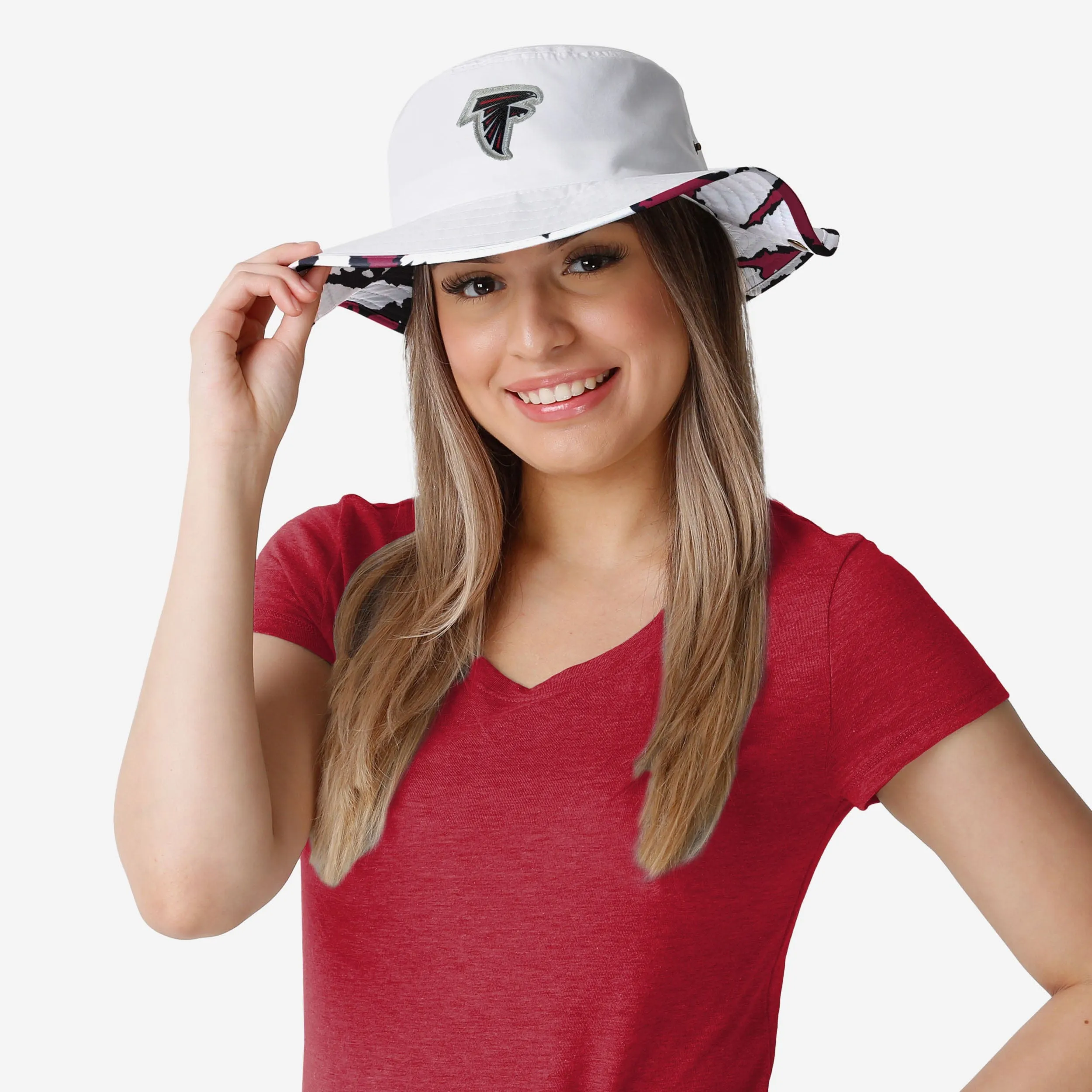 Atlanta Falcons Womens White Hybrid Boonie Hat