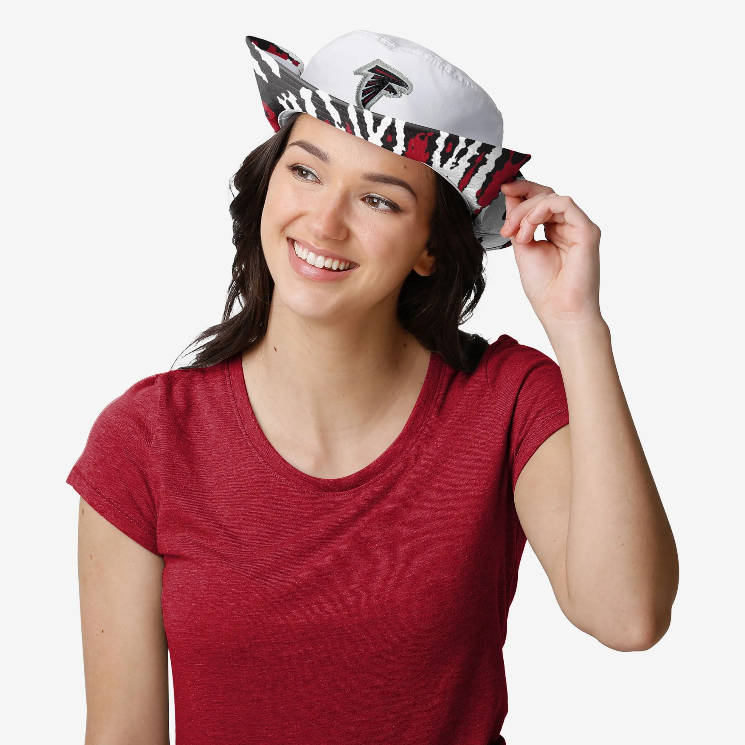 Atlanta Falcons Womens White Hybrid Boonie Hat