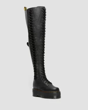 Azreya Max Leather 26-Eye Platform Boots