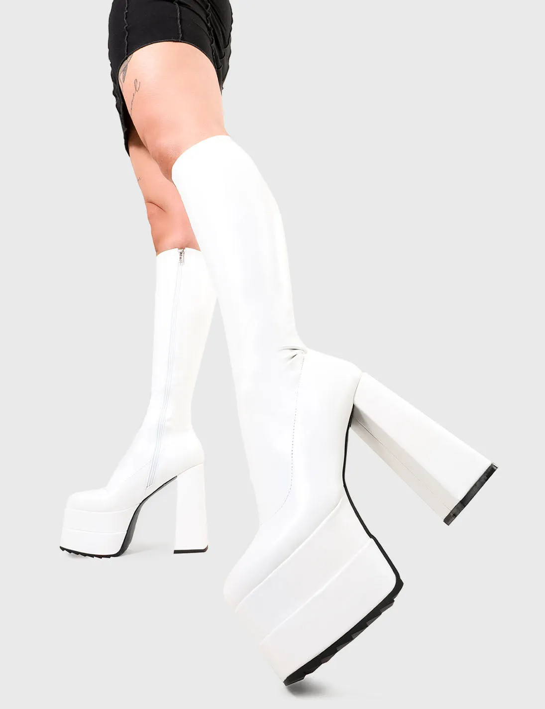 Bad Gurl Platform Knee High Boots