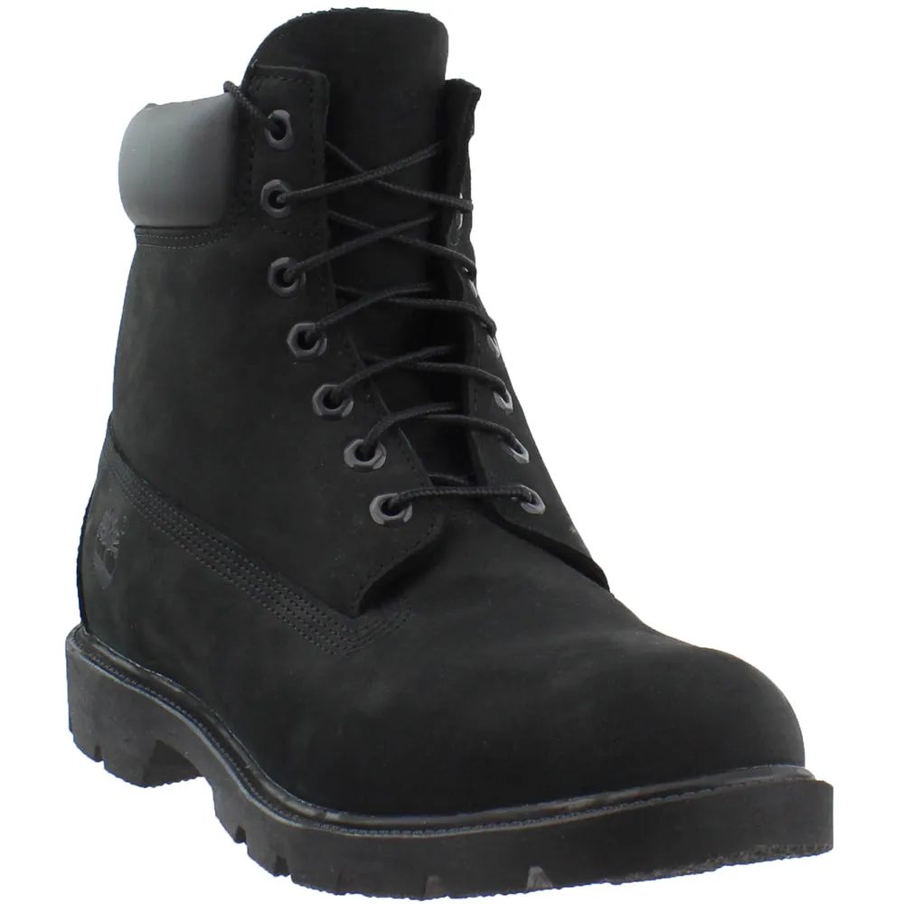 Basic Waterproof Round Toe Lace Up Boots