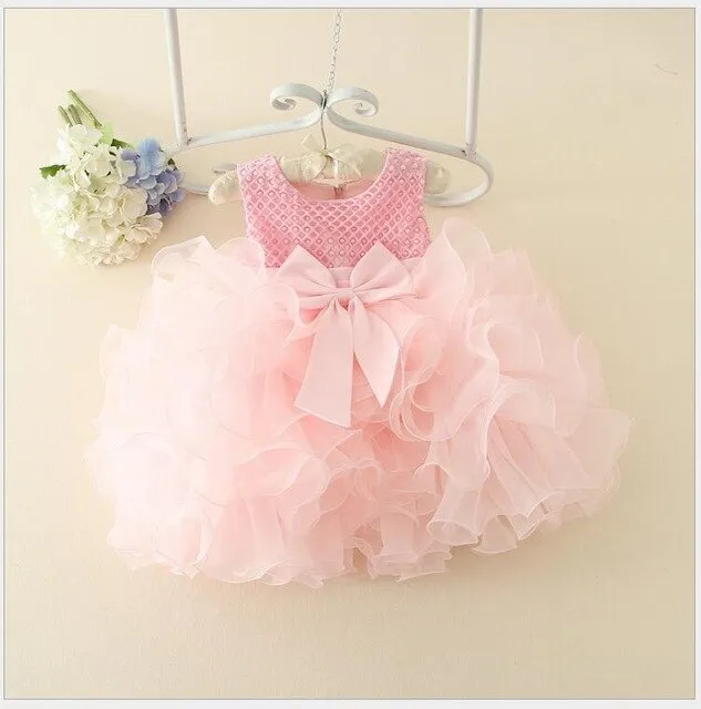 Beads Baptism Ball Gown