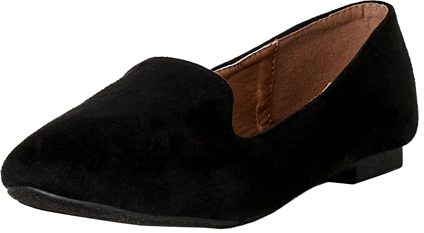 Bella Marie by Anna Shoes Women's Amanda-3 Smoking Flat Loafer