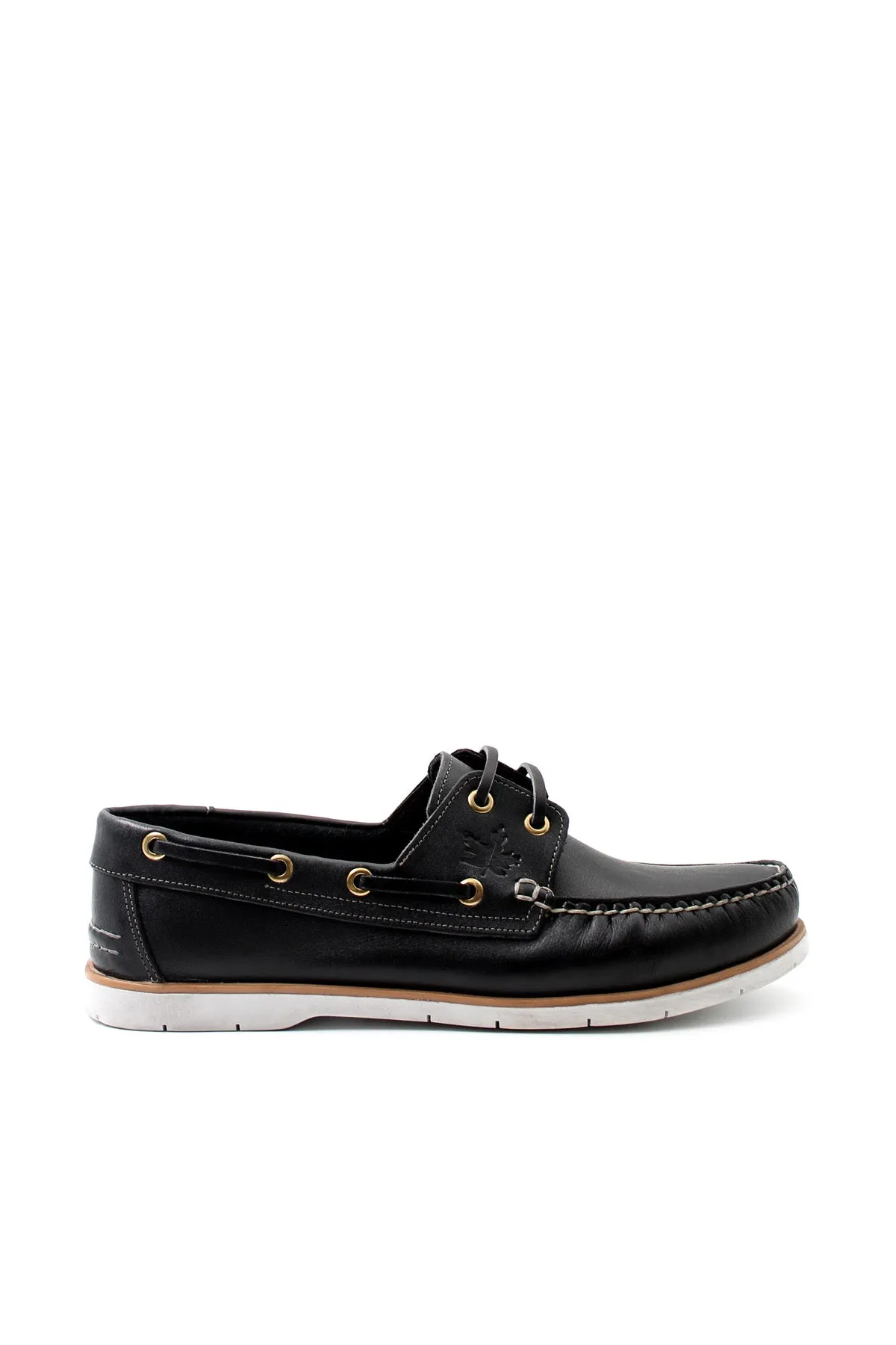 Black Leather Boat Shoes Wessi