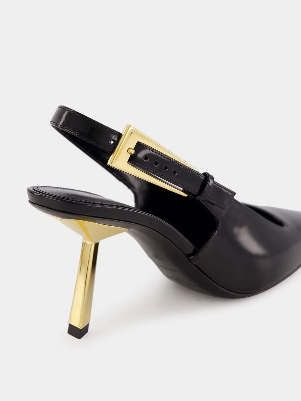 Black Lee Slingback Pumps