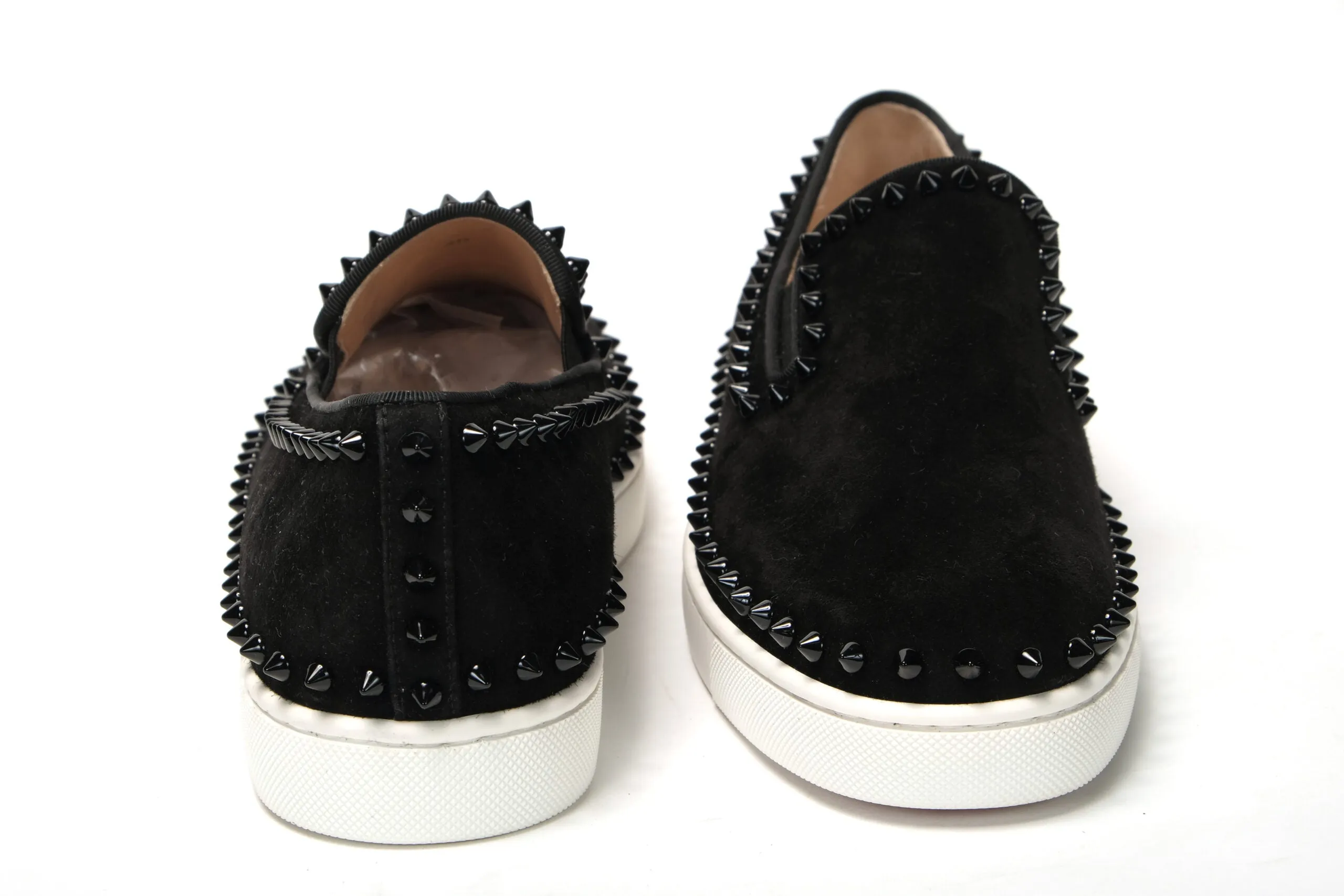 Black Pik Boat Flat Veau Shoes