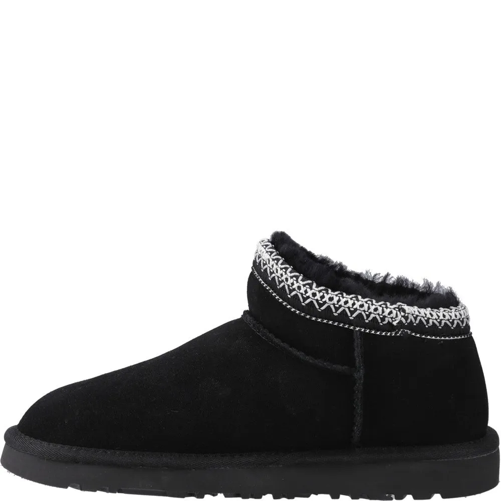 Black Sloane Bootie Slippers