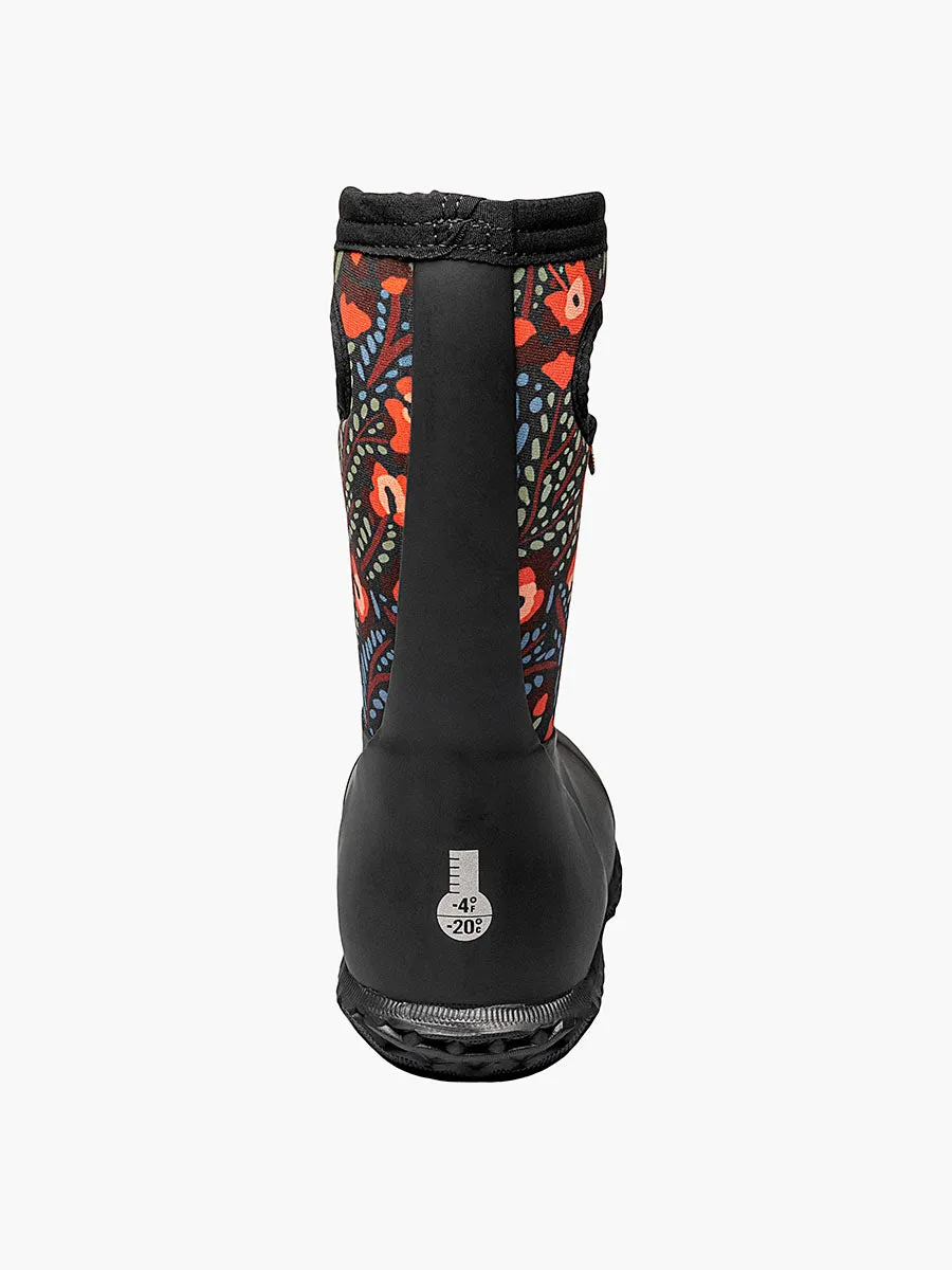 Bogs York Super Flower Kids Rain Boots