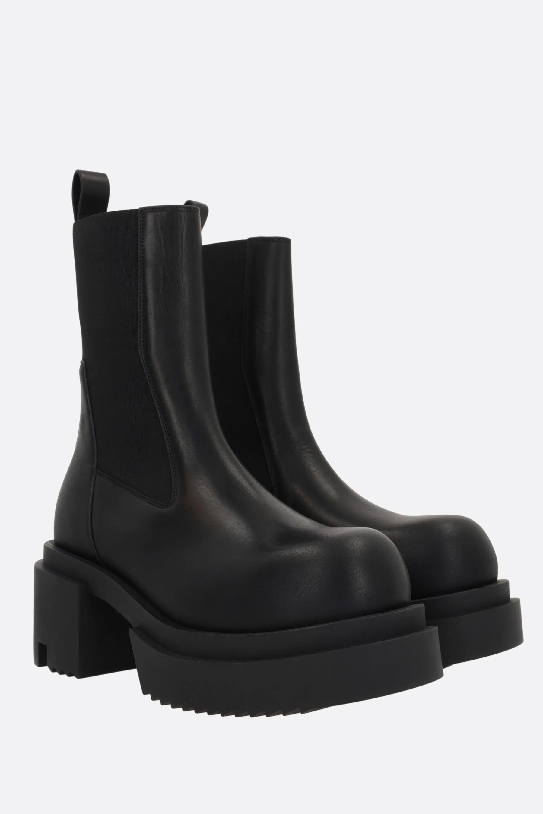 Bogun smooth leather platform boots