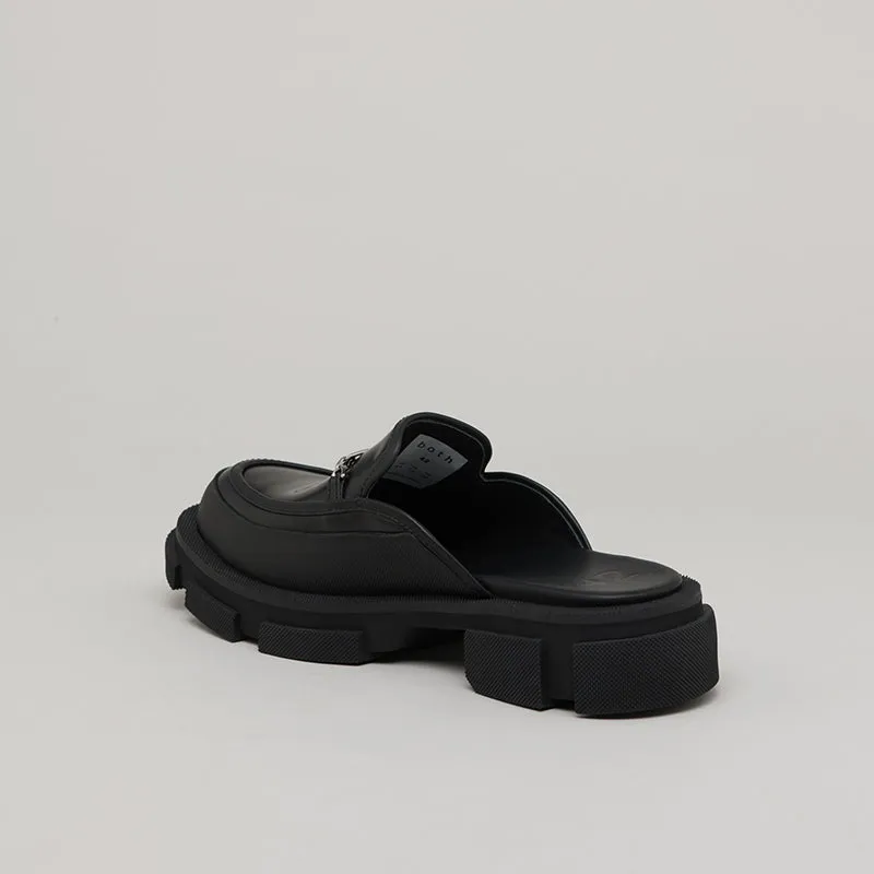 both - GAO LOAFER MULE-BLACK