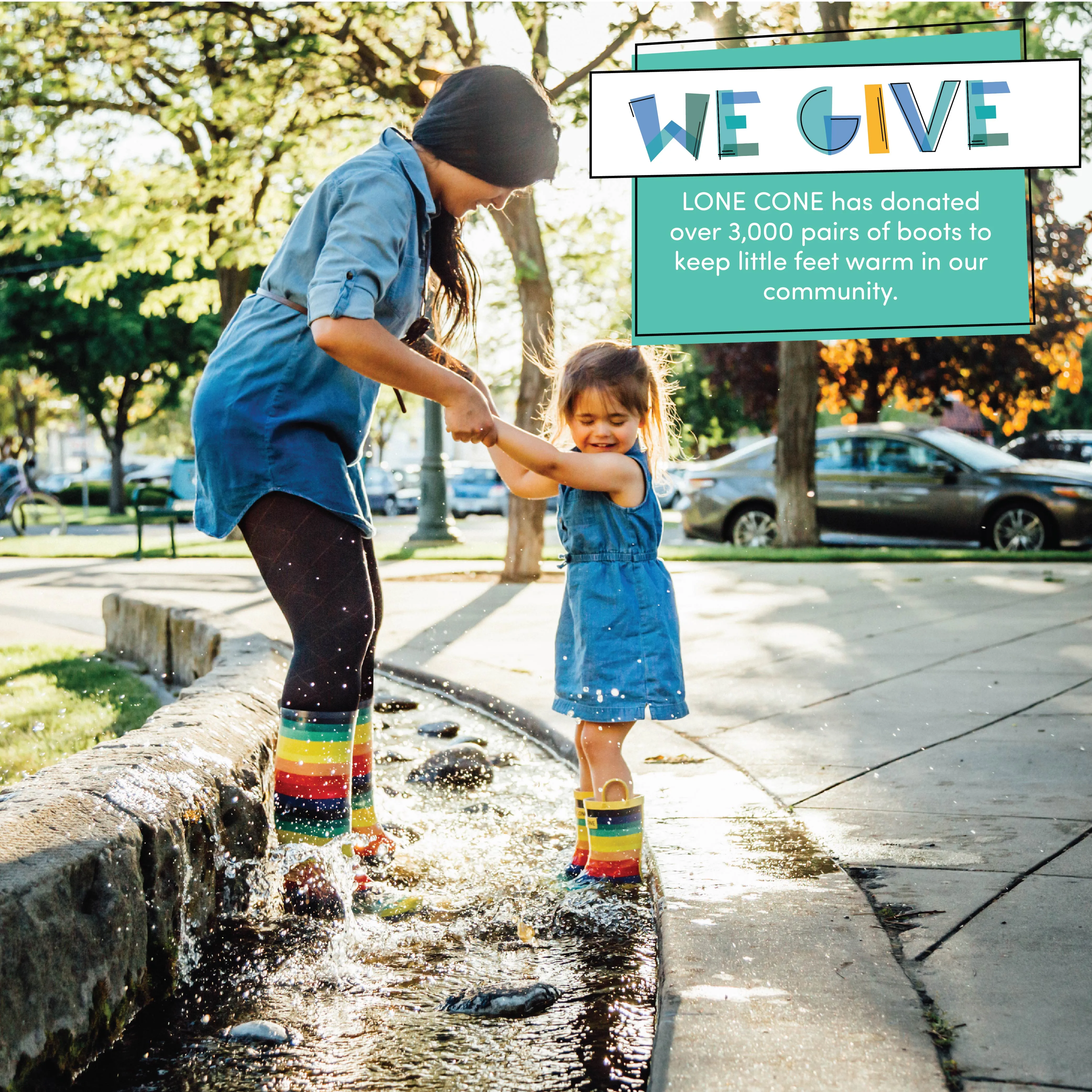 Chasing Rainbows Rain Boot